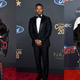 Jill Scott, left, and Jamie Foxx, center, attends the 51st NAACP Image Awards, Presented by BET on February 22, 2020 in Pasadena, California. ; Queen Latifah arrives at “America’s Got Talent” Season 14 Live Show on September 10, 2019 in Hollywood, California.